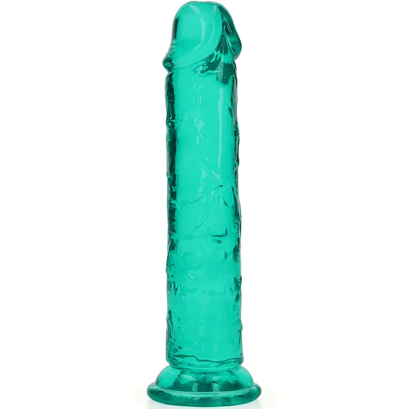 Bild 1 för Crystal Clear dildo 18 cm, Turkos