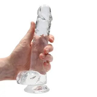 Produktfoto för Crystal Clear dildo 19 cm, Clear