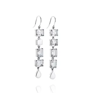 Produktfoto för Crystal Fall - Clear Örhänge Silver