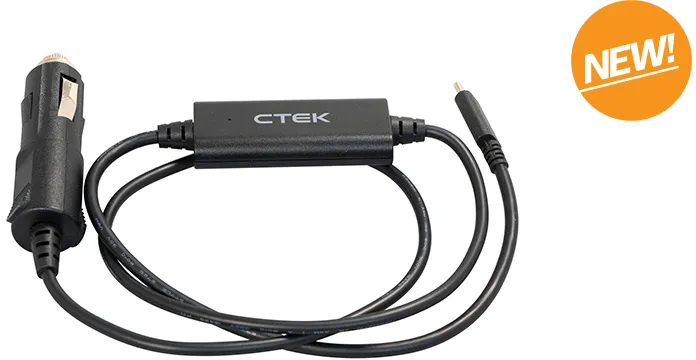Alternativ bild 0 för CTEK 40-464 #####USB-C Laddningskabel Cigarettändare (21 mm innerdiameter) CS FREE USB-C Laddningskabel, 12V-kontakt