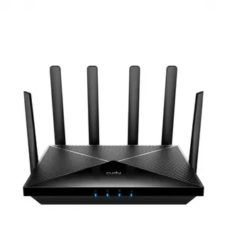 Produktfoto för Cudy P5, Wi-Fi 6 (802.11ax), Dual-band (2,4 GHz / 5 GHz), Nätverksansluten (Ethernet), 5G, Svart, Bordsrouter