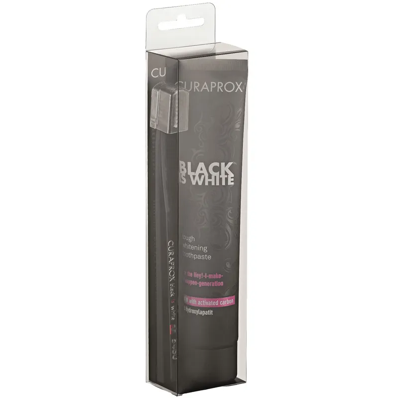 Alternativ bild 0 för Curaprox Black is White Whitening Tandkräm 90 ml