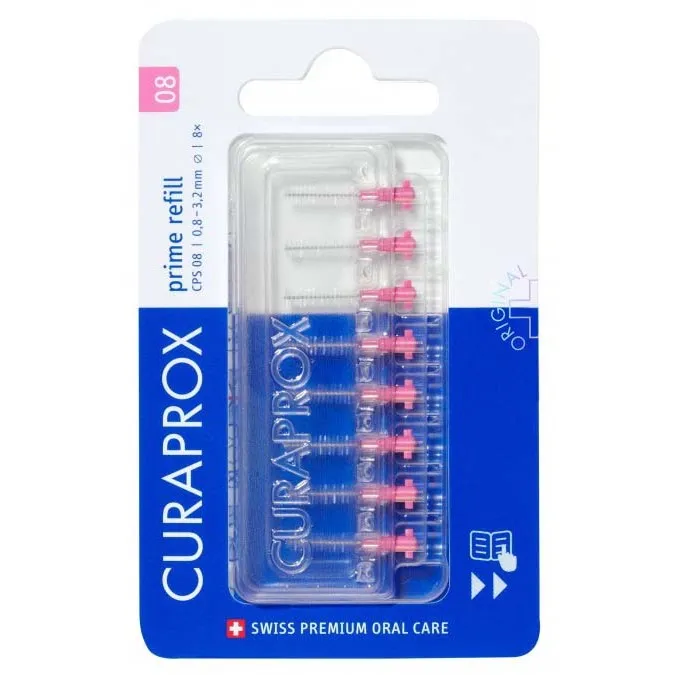 Alternativ bild 0 för Curaprox Prime refill 8st 8
