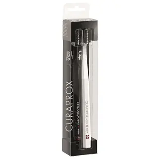 Produktfoto för Curaprox Tandborstear White/Black 2-pack