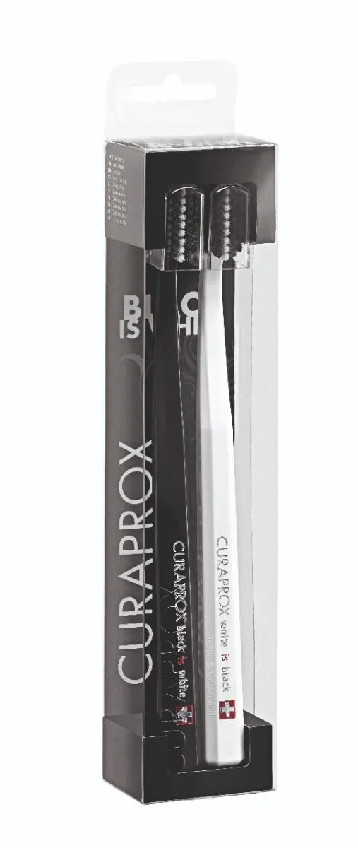 Alternativ bild 0 för Curaprox Tandborstear White/Black 2-pack
