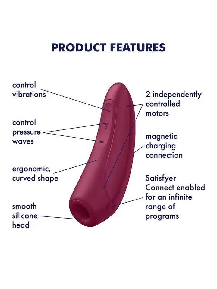 Bild 2 för Curvy 1+ Lufttrycksvibrator med App