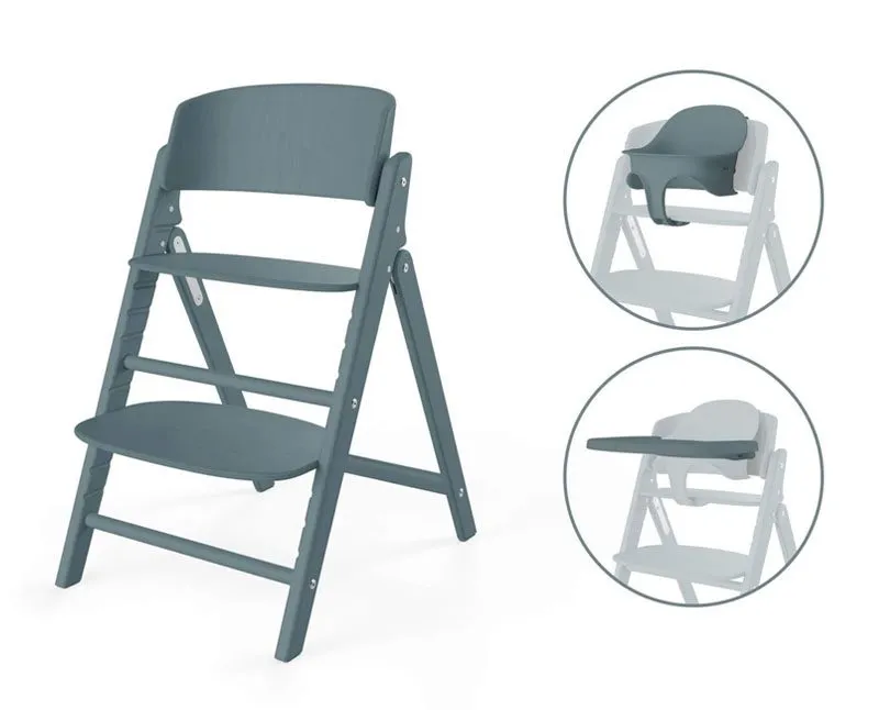 Bild 1 för Cybex Click & Fold 3in1 matstol/babyset/bricka, stone blue