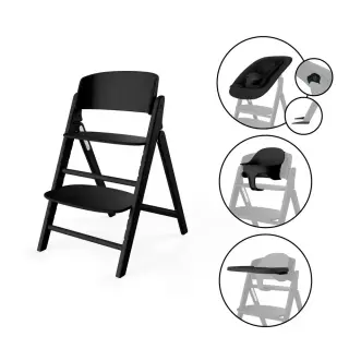 Produktfoto för Cybex Click & Fold Matstol 4in1 Stunning Black
