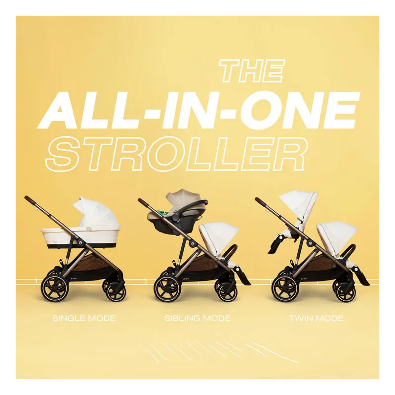 Bild 2 för Cybex Gazelle S sittvagn 2023, seashell beige/taupe chassi