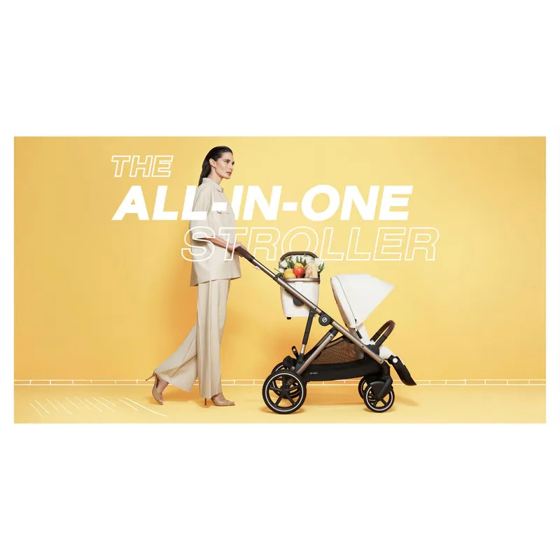 Bild 5 för Cybex Gazelle S sittvagn 2023, seashell beige/taupe chassi