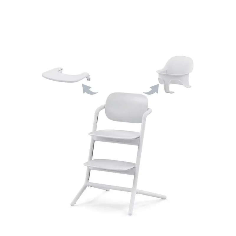 Bild 1 för Cybex Lemo 3in1 matstol/babyset/bricka, all white