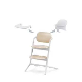 Produktfoto för Cybex Lemo 3in1 matstol/babyset/bricka, sand white