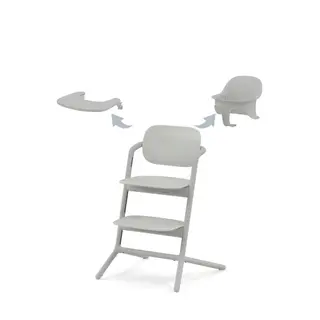 Produktfoto för Cybex Lemo 3in1 matstol/babyset/bricka, suede grey