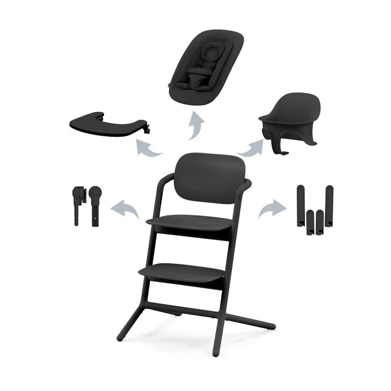 Bild 1 för Cybex Lemo 4in1 matstol/sitter/babyset/bricka, stunning black