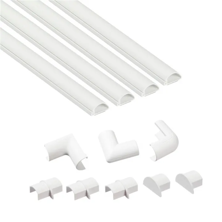 Alternativ bild 0 för D-LINE Cable duct kit 20x10mm 4x Cable duct/accessories 1.0m