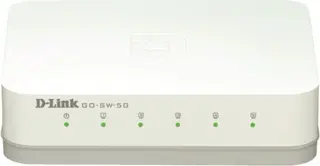Produktfoto för D-link 5-Port Gigabit Easy Desktop Switch, 5x10/100/1000 - Vit