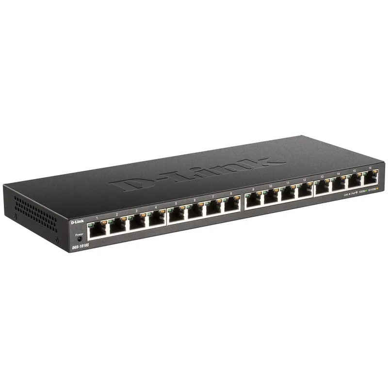 Bild 1 för D-Link DGS-1016S 16-Port 10/100/1000Mbps Unmanaged Gigabit Ethernet