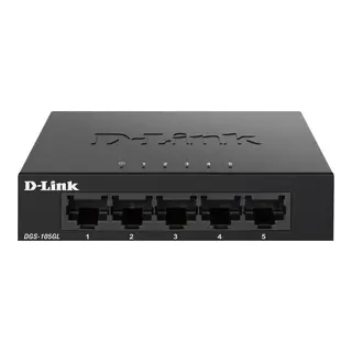 Produktfoto för D-Link DGS-105GL 5 Port Gigabit Metal Unmanaged Desktop Switch