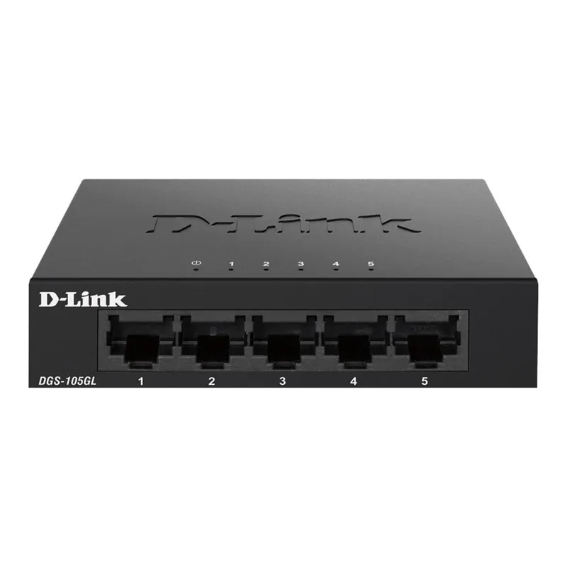 Bild 1 för D-Link DGS-105GL 5 Port Gigabit Metal Unmanaged Desktop Switch