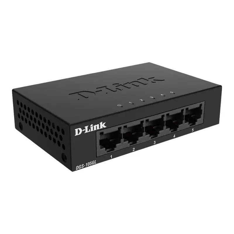 Bild 2 för D-Link DGS-105GL 5 Port Gigabit Metal Unmanaged Desktop Switch