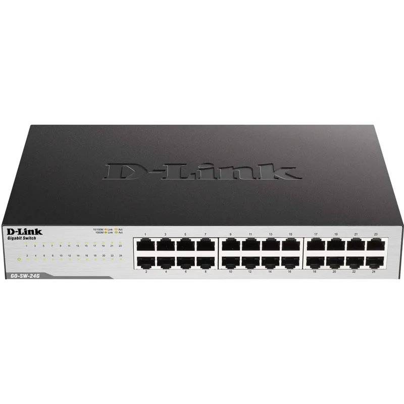 Bild 1 för D-Link GO-SW-24G - Switch - ohanterad - 24 x 10/100/1000 - skrivbordsmodell