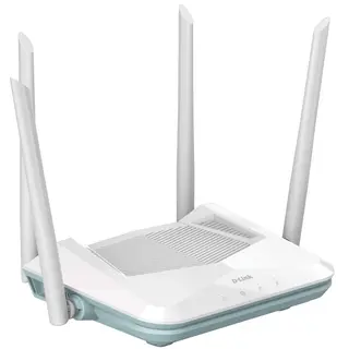 Produktfoto för D-Link R15, Wi-Fi 6 (802.11ax), Dual-band (2,4 GHz / 5 GHz), Nätverksansluten (Ethernet), Vit, Bordsrouter