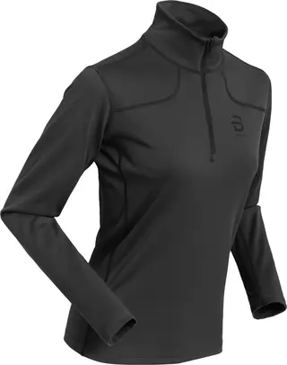 Produktfoto för Dahlie Half Zip Athlete 2.0 W Mellanlager Tröja Obsidian, L