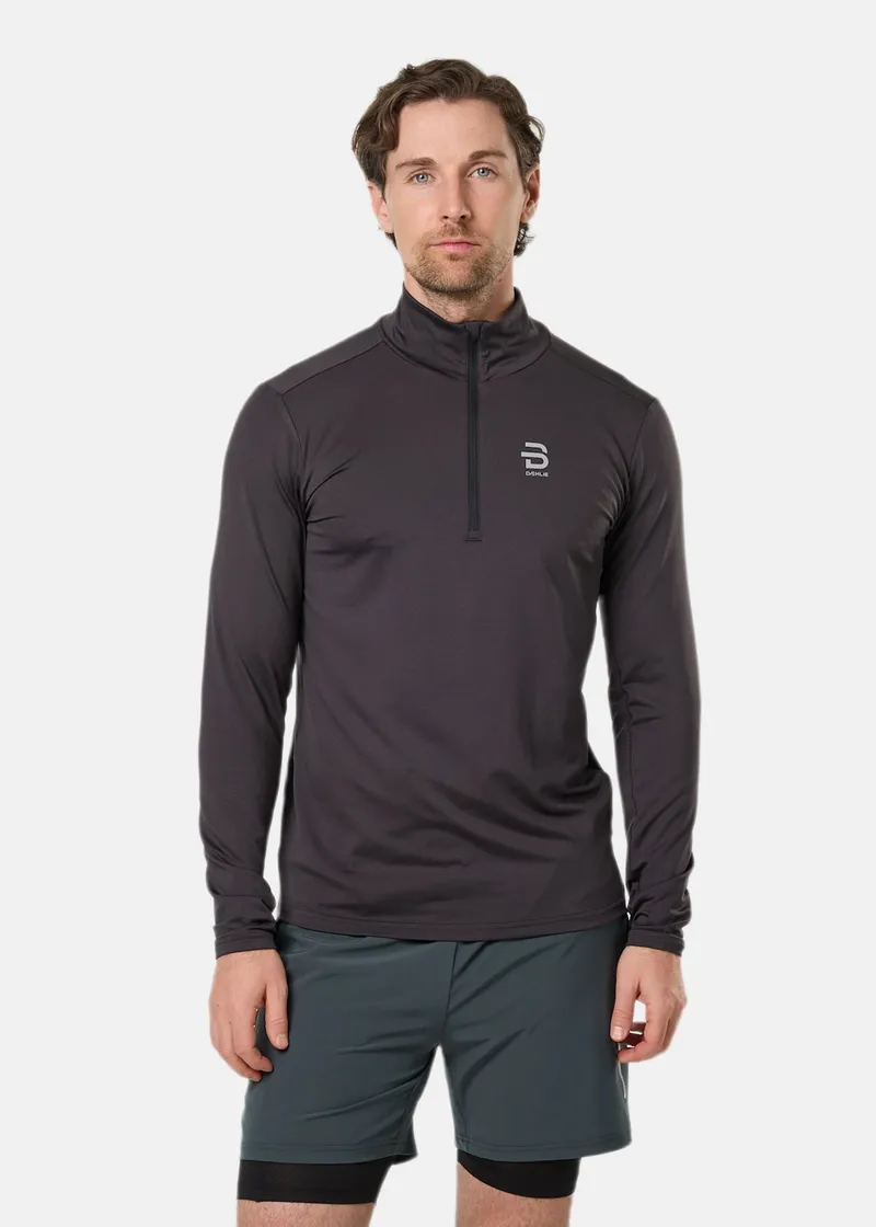 Bild 2 för Dahlie Half Zip Tempo M Herr Grå M | Mellanlager Tröja