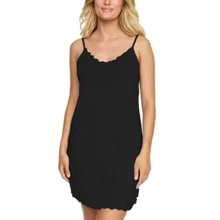Produktfoto för Damella Bamboo Nightdress Without Sleeves Svart Bambu Medium Dam