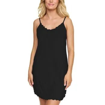 Alternativ bild 0 för Damella Bamboo Nightdress Without Sleeves Svart Bambu Medium Dam