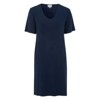 Alternativ bild 0 för Damella Bamboo Short Sleeve Nightdress Marin Bambu Medium Dam