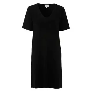 Produktfoto för Damella Bamboo Short Sleeve Nightdress Svart Bambu Medium Dam