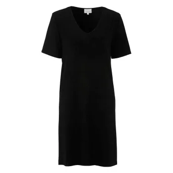 Alternativ bild 0 för Damella Bamboo Short Sleeve Nightdress Svart Bambu X-Large Dam