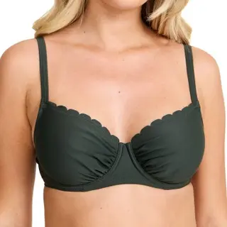 Produktfoto för Damella Grace Wavy Bikini Bra Mörkgrön D/E 40 Dam