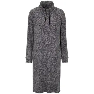 Produktfoto för Damella Knitted Long Sleeve Lounge Dress Leopard Large Dam