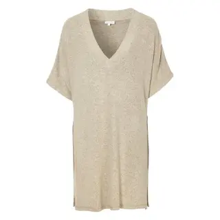 Produktfoto för Damella Knitted Lounge Tunic Beige X-Large Dam