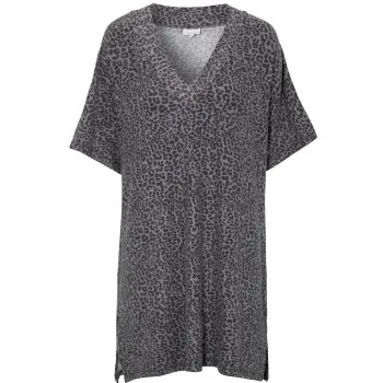 Alternativ bild 0 för Damella Knitted Lounge Tunic Leopard Medium Dam