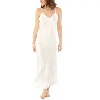 Produktfoto för Damella Long Silk Nightdress Elfenben silke Medium Dam