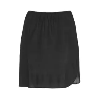 Produktfoto för Damella Long Waist Slip 80 cm Svart viskos 46 Dam