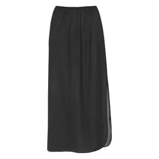 Produktfoto för Damella Long Waist Slip 90 cm Svart viskos 48 Dam