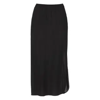 Produktfoto för Damella Long Waist Slip Svart viskos 38 Dam