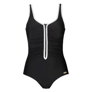 Produktfoto för Damella Marlene Swimsuit Svart/Vit 48 Dam