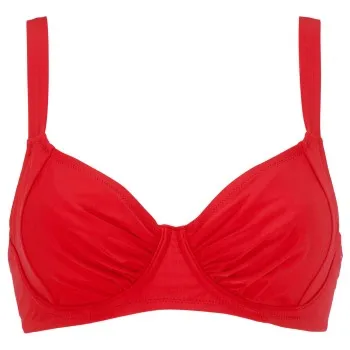 Alternativ bild 0 för Damella Sophia Basic Underwired Bikini Bra Röd polyester E 38 Dam