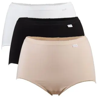 Produktfoto för Damella Trosor 3P Classic Cotton Hipster Flerfärgad bomull Medium Dam