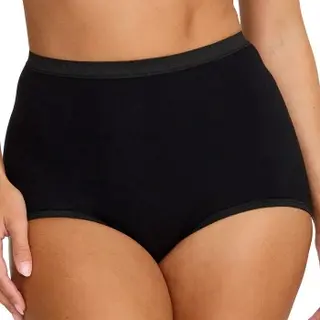 Produktfoto för Damella Trosor Classic Cotton Maxi Brief Svart bomull Medium Dam