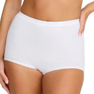 Produktfoto för Damella Trosor Classic Cotton Maxi Brief Vit bomull Small Dam