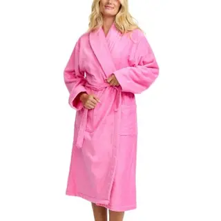Produktfoto för Damella Unisex Torekov Robe Rosa Mönstrad bomull Medium