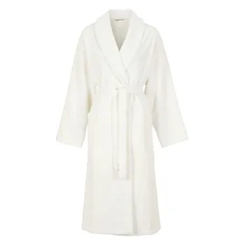 Alternativ bild 0 för Damella Unisex Torekov Robe Vit bomull Small