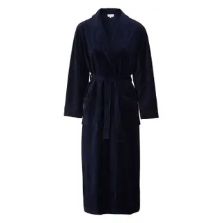 Produktfoto för Damella Velour Cosy Robe Marin Small Dam