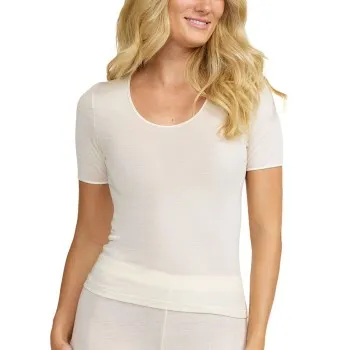 Alternativ bild 0 för Damella Wool And Silk T-Shirt Vanilj ull 38 Dam
